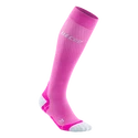 Calzettoni a compressione da donna CEP  Ultralight Pink/Light Grey
