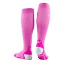 Calzettoni a compressione da donna CEP  Ultralight Pink/Light Grey