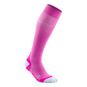 Calzettoni a compressione da donna CEP  Ultralight Pink/Light Grey