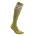 Calzettoni a compressione da uomo CEP  80s Hiking Olive/Grey