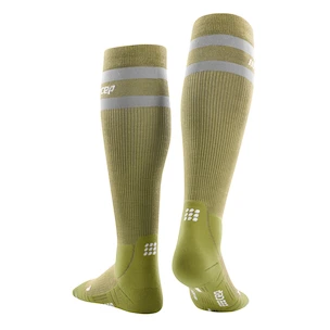Calzettoni a compressione da uomo CEP  80s Hiking Olive/Grey