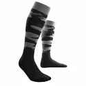 Calzettoni a compressione da uomo CEP Camocloud Black/Grey