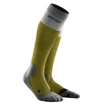 Calzettoni a compressione da uomo CEP Hiking Light Merino Olive/Grey