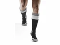 Calzettoni a compressione da uomo CEP Hiking Light Merino Stone Grey/Grey