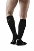 Calzettoni a compressione da uomo CEP  RECOVERY Black/Black