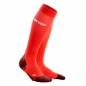 Calzettoni a compressione da uomo CEP  Ultralight Lava/Dark Red