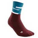 Calzini a compressione da uomo CEP  4.0 Petrol/Dark Red