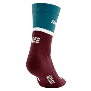 Calzini a compressione da uomo CEP  4.0 Petrol/Dark Red