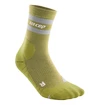 Calzini a compressione da uomo CEP  80s Hiking Mid Cut Olive/Grey