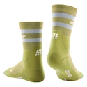 Calzini a compressione da uomo CEP  80s Hiking Mid Cut Olive/Grey