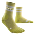 Calzini a compressione da uomo CEP  80s Hiking Mid Cut Olive/Grey