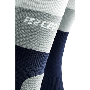 Calzini a compressione da uomo CEP Hiking Light Merino Mid Cut Marine Blue/Grey