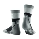 Calzini a compressione da uomo CEP Hiking Light Merino Mid Cut Stone Grey/Grey