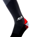 Calzini a compressione da uomo McDavid  Elite Active Compression Socks Black/Scarlet