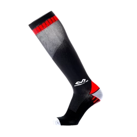 Calzini a compressione da uomo McDavid Elite Active Compression Socks Black/Scarlet