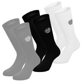 Calzini BIDI BADU Bold Bro II Crew Printed Move Socks 3 Pack Grey, Black, White