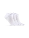 Calzini Craft Core Dry Footies 3-Pack White  40-42