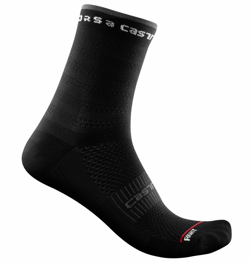 Calzini da ciclismo da donna Castelli  Rosso Corsa W 11  S/M
