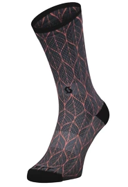 Calzini da ciclismo da donna Scott Trail Contessa Signature Crew Black/Brick Red