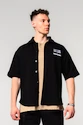 Camicia da uomo Nebbia  Oversized Shirt 90s THROWBACK 350 Black