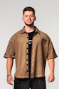 Camicia da uomo Nebbia  Washed-off Oversized Shirt 90s THROWBACK 347 Light Brown
