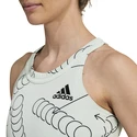 Canotta da donna adidas  Club Graphic Tank Linen Green