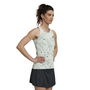 Canotta da donna adidas  Club Graphic Tank Linen Green S