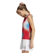 Canotta da donna adidas  Melbourne Printed Match Tank White/Red/Blue