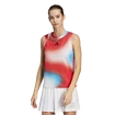 Canotta da donna adidas  Melbourne Printed Match Tank White/Red/Blue