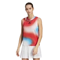 Canotta da donna adidas  Melbourne Printed Match Tank White/Red/Blue