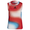 Canotta da donna adidas  Melbourne Printed Match Tank White/Red/Blue