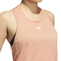 Canotta da donna adidas  Training 3-Stripes Tank Ambient Blush