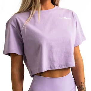 Canotta da donna GymBeam  Limitless Cropped T-shirt Lavender S