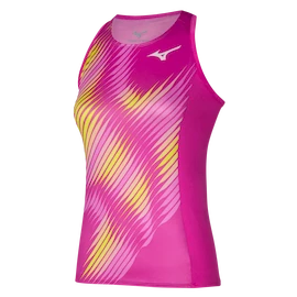 Canotta da donna Mizuno Printed Tank Fuchsia fedora