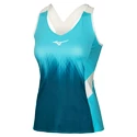 Canotta da donna Mizuno  Printed Tank Scuba Blue/Blue Coral