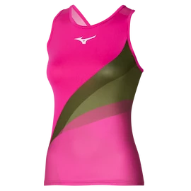 Canotta da donna Mizuno Release Printed Tank Pink Glo