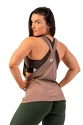 Canotta da donna Nebbia  Sleeveless Loose Cross Back Tank Top "Feeling Good" 419 Brown