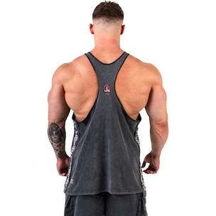 Canotta da uomo Nebbia NEBBIA x OLYMPIA Washed Muscle Back Stringer GOLDEN AGE 791 black