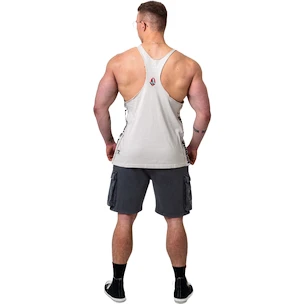 Canotta da uomo Nebbia NEBBIA x OLYMPIA Washed Muscle Back Stringer GOLDEN AGE 791 light grey