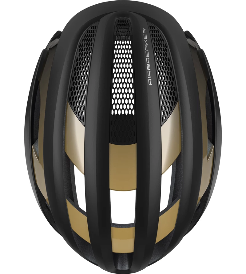 Casco da ciclismo Abus  AirBreaker Black/Gold
