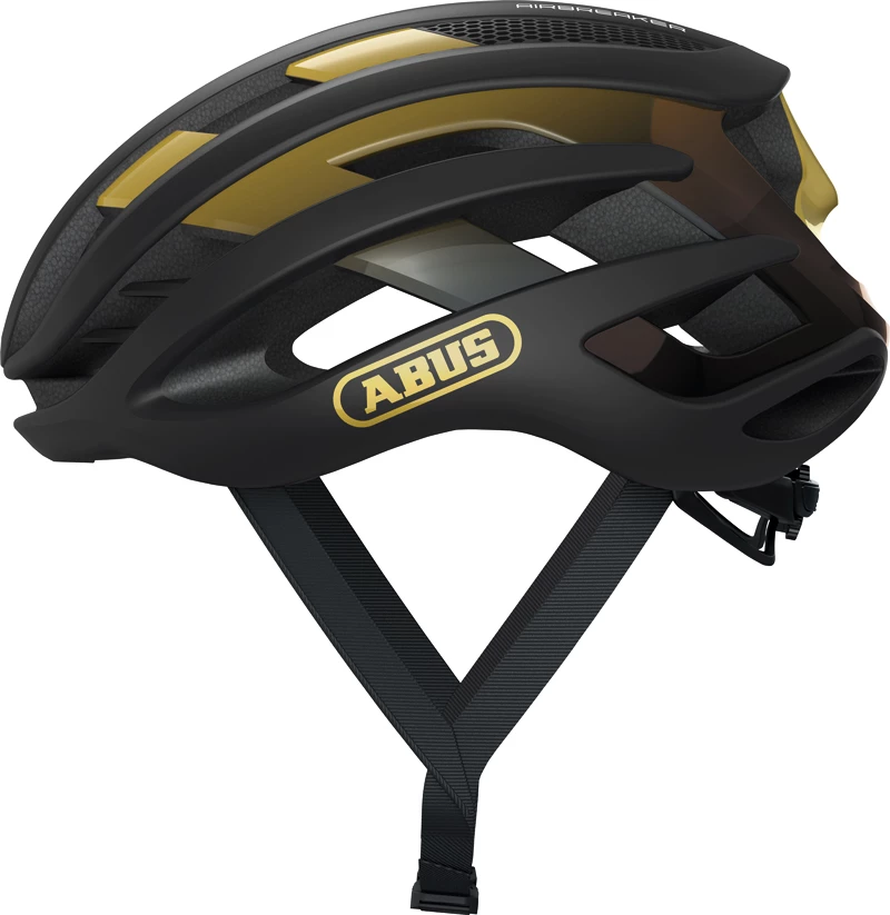 Casco da ciclismo Abus  AirBreaker Black/Gold