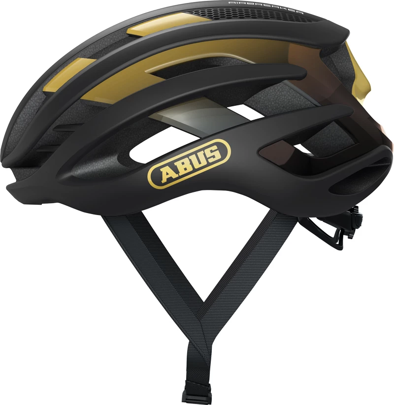 Casco da ciclismo Abus  AirBreaker Black/Gold
