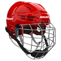 Casco da hockey Bauer RE-AKT 55 Combo Red Senior