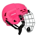 Casco da hockey CCM Tacks 70 Combo Pink Youth