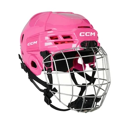 Casco da hockey CCM Tacks 70 Combo Pink Youth