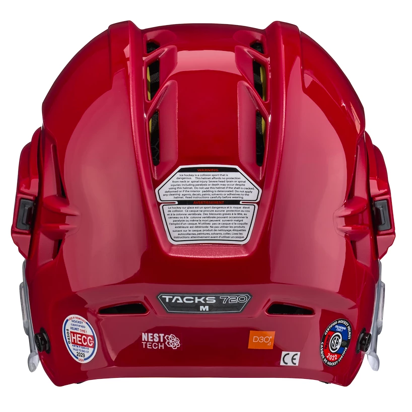 Casco da hockey CCM Tacks 720 Red Senior S, Rosso