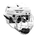 Casco da hockey Combo Bauer RE-AKT 150 Combo Black Senior S, Bianco