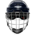 Casco da hockey Warrior Covert CF 80 Combo Navy Senior