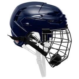 Casco da hockey Warrior Covert CF 80 Combo Navy Senior