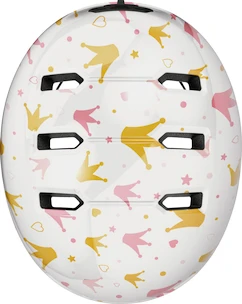 Casco per bambini Abus Skurb Kid white crowns